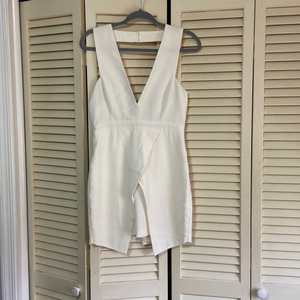 White mini dress